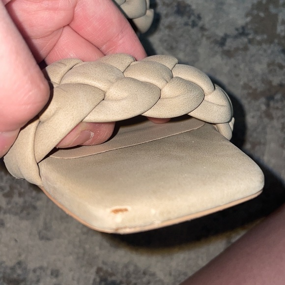 Tan Braided Strap Heels - Picture 4 of 5